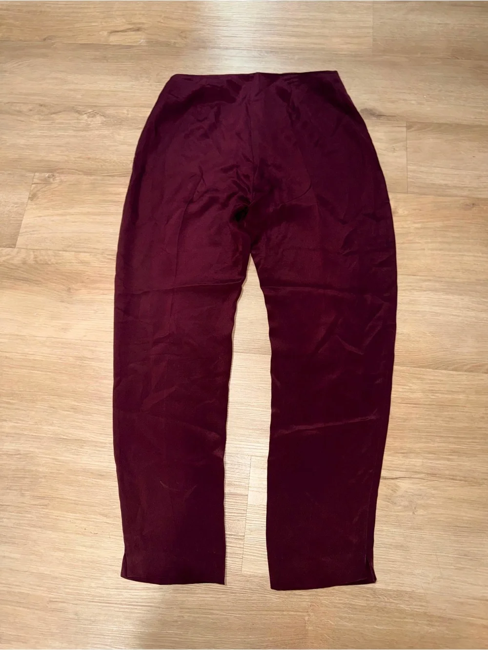 Jones New York Straight Leg Pants in Deep Burgundy